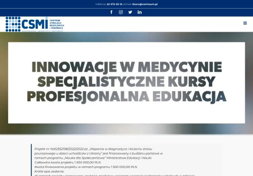 Centrum Symulacji Medycznych i Innowacji Warszawskiego Uniwersytetu Medycznego spółka z o.o.